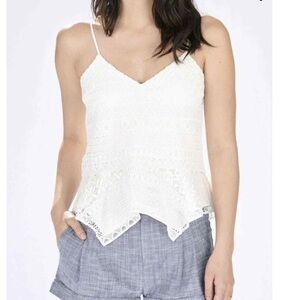 Parker London Lace Tank White Size Medium